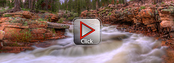 Provo River Falls in the Uinta Mountains of Utah 360 degree panorama