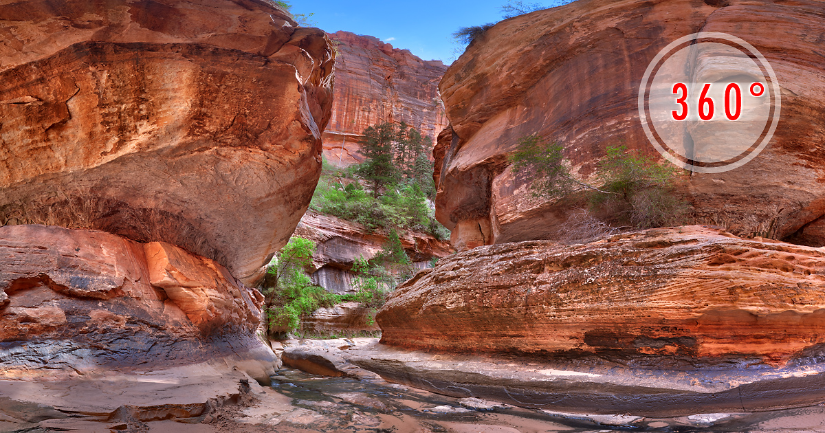 Zion National Park|Subway|3D Panorama